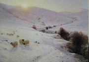 Joseph Farqharson The Sun Peeped oer yon Southland Hills oil painting on canvas